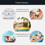 HT-426 USB Electric Air Pump for Rubber Boat Inflatable Bed