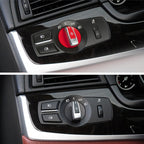 Car Headlight Switch Button Knob for BMW 5 Series 2010-2017, Left Driving