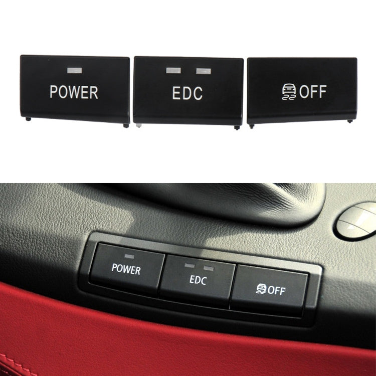 Car No. 1 Center Console Switch Button for BMW 3 Series M3 2005-2012, Left Driving
