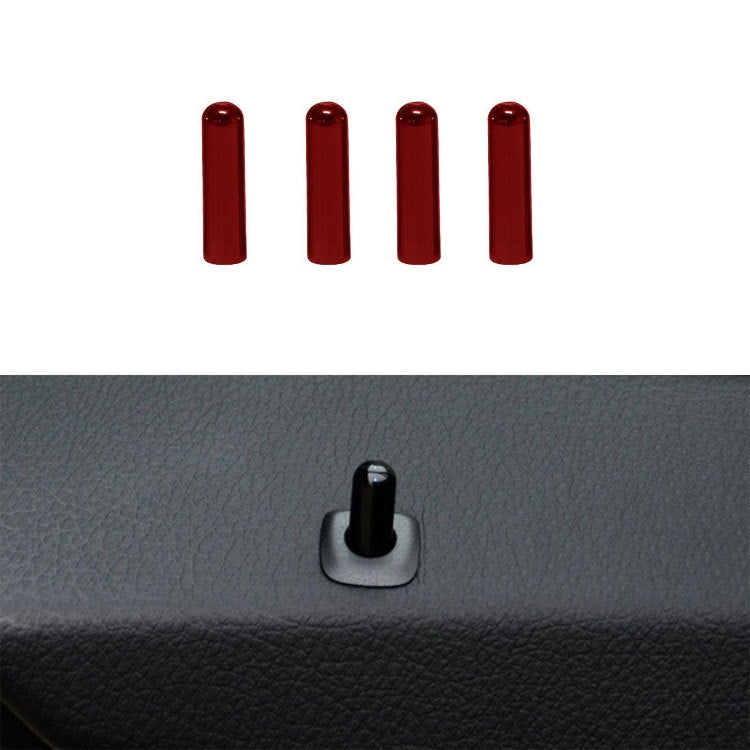 4 in 1 Car Door Latch Pin Door Screw Knob Cap Cover Trim for BMW F10, Left Driving — For BMW F10 (Blue)