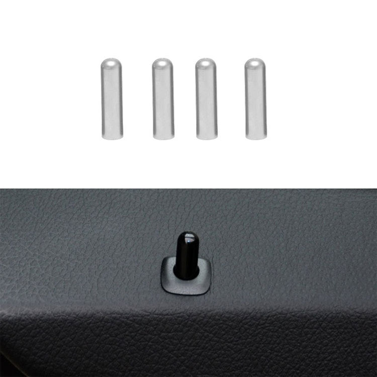 4 in 1 Car Door Latch Pin Door Screw Knob Cap Cover Trim for BMW F10, Left Driving — For BMW F10 (Red)