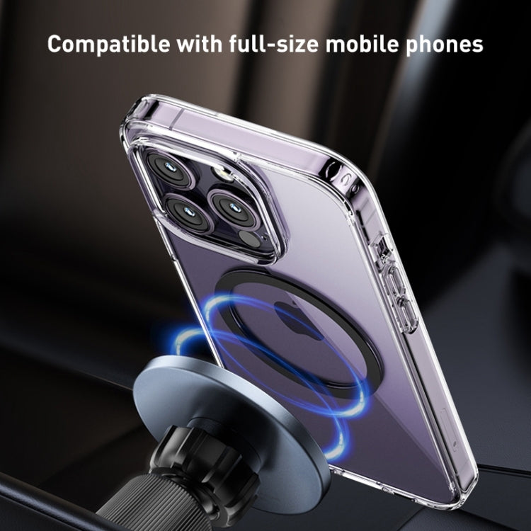MOMAX MoVe Universal Transparent Magnetic Air Outlet Car Holder — Black