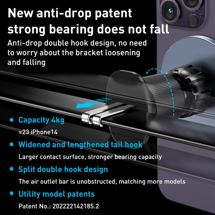 MOMAX MoVe Universal Transparent Magnetic Air Outlet Car Holder — view 6