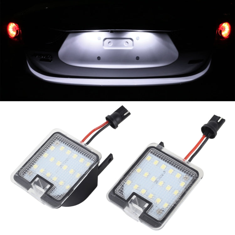 2pcs For Ford Focus 2015- Car License Plate Lamp