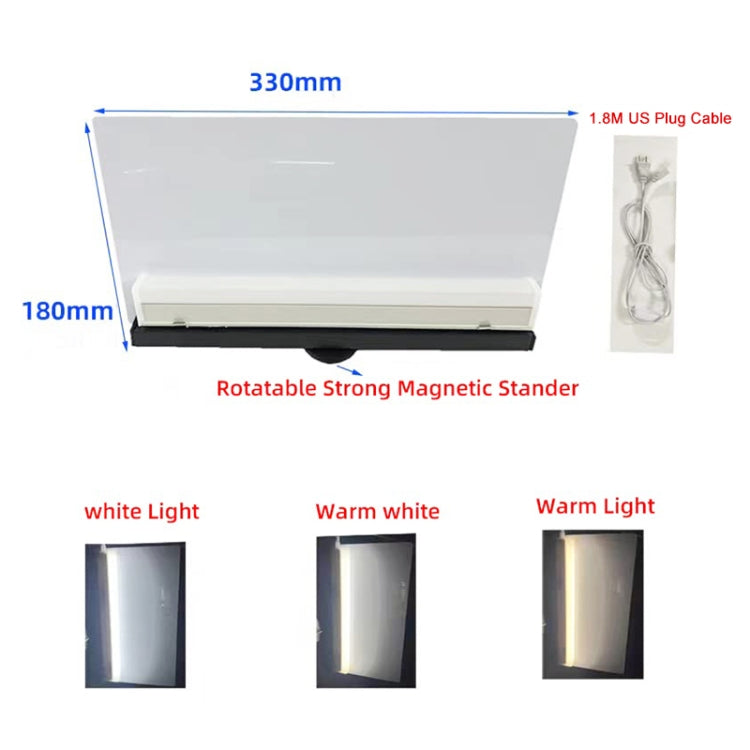 Paintless Dent Repair Removal Tool Checking Reflector Line Tricolor Detection Board, US Plug