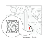 J1939 9 Pin Connector Diagnosis Cable, For Cummins