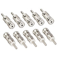 10pcs Car Vehicles Radio Stereo Aerial Antenna Mast Male Adapter DIN Connector Plug
