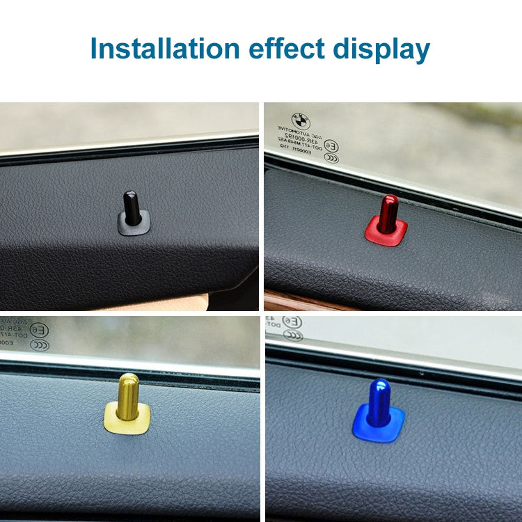 Car Door Latch Pin Door Screw Knob Cap Cover Trim for BMW F10, Left and Right Driving