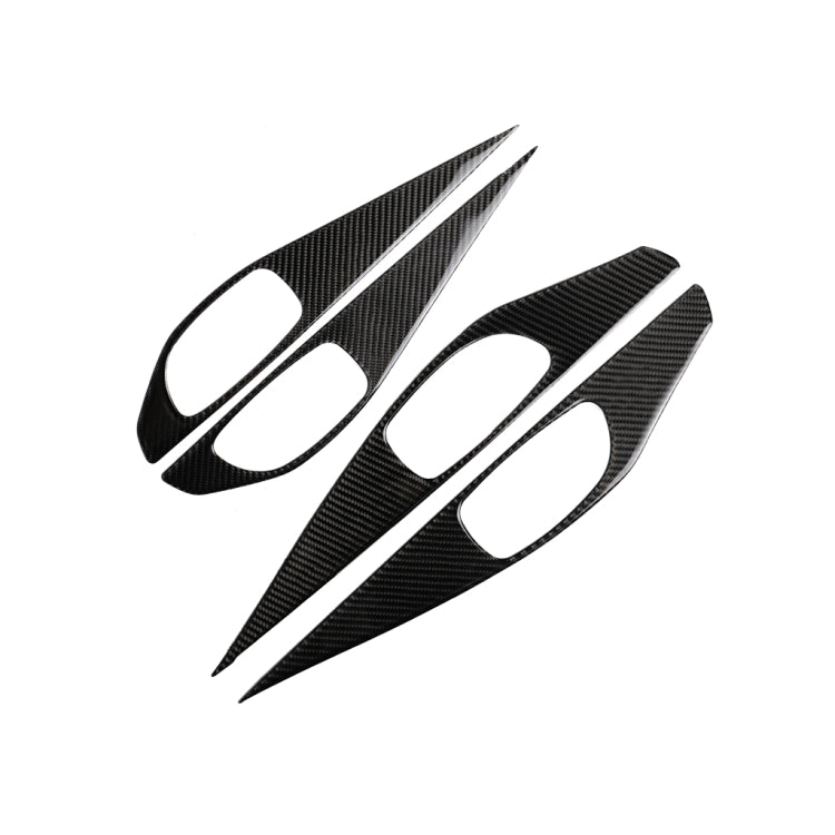 4 PCS Car Carbon Fiber Door Inner Handle Panel Decorative Sticker for Infiniti Q50 2014-2020 — Door Inner Handle Panel (B)