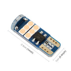 2 PCS T10 DC12 / 1W 9LEDs SMD-3030 Car Clearance Light