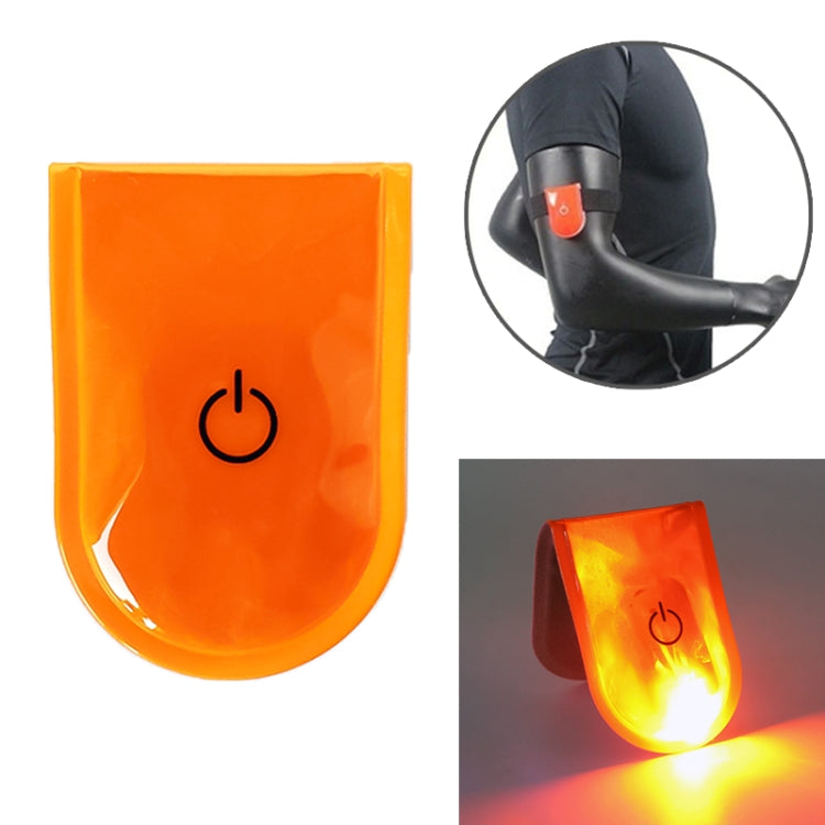 2 PCS Outdoor Night Running Safety Warning Light LED Illuminated Magnet Clip Light — White