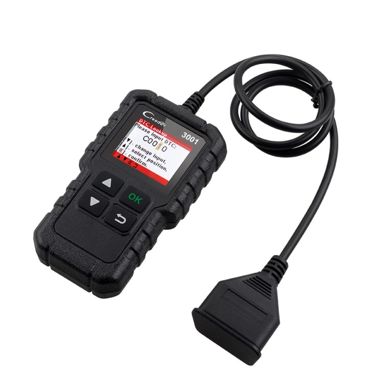 Car Color Screen Code Reader OBD2 Fault Detector Diagnostic Tool, Launch Creader CR3001
