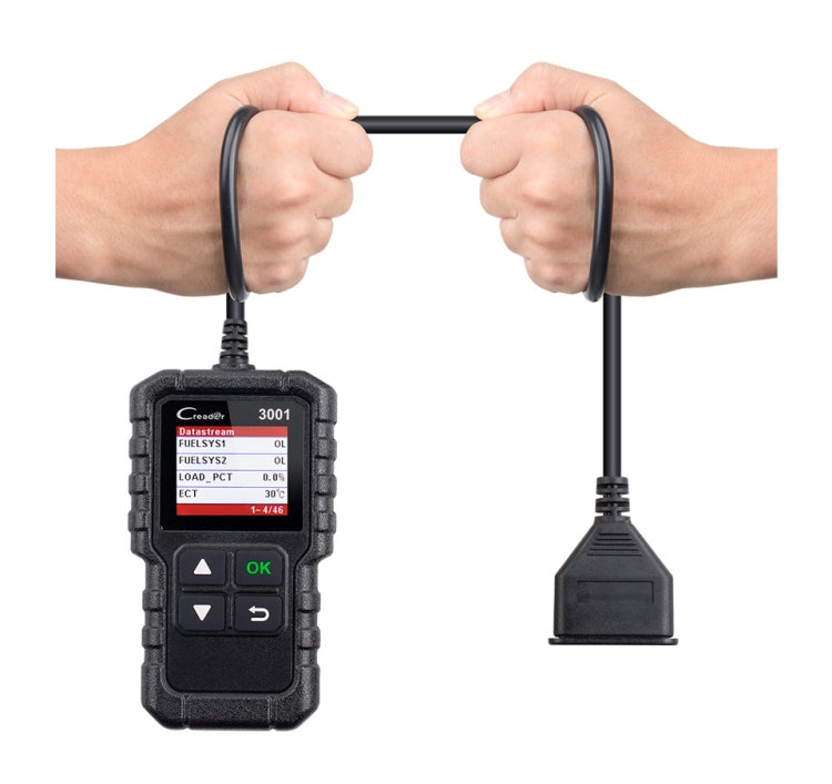 Car Color Screen Code Reader OBD2 Fault Detector Diagnostic Tool, Launch Creader CR3001