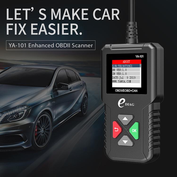 YA101 Car Mini Code Reader OBD2 Fault Detector Diagnostic Tool