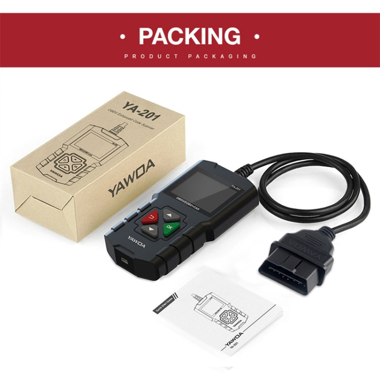 YA201 Car Mini Code Reader OBD2 Fault Detector Diagnostic Tool
