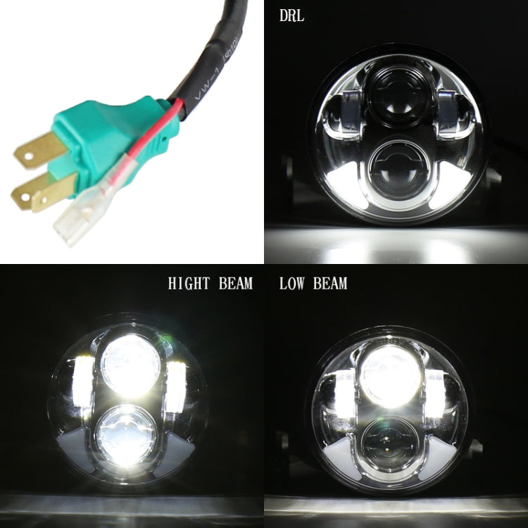 DC12V 6000K-6500K 40W Car LED Headlight for Harley, 5.75 inch