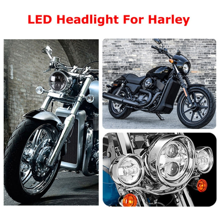 DC12V 6000K-6500K 40W Car LED Headlight for Harley, 5.75 inch