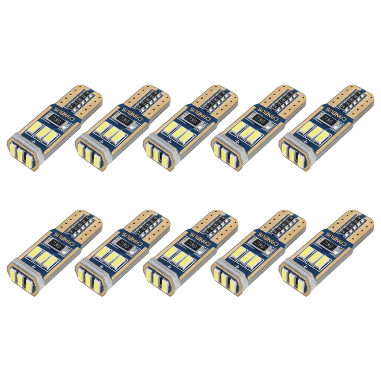 10 PCS T10 DC12V / 1.7W / 6000K / 110LM 9LEDs SMD-4014 Car Clearance Light, with Decoder