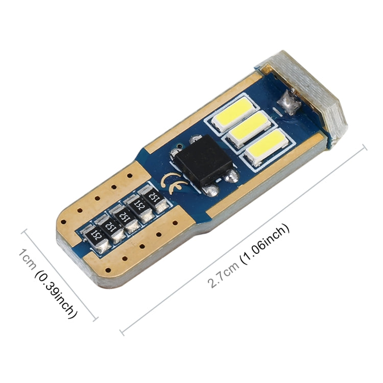 10 PCS T10 DC12V / 1.7W / 6000K / 110LM 9LEDs SMD-4014 Car Clearance Light, with Decoder