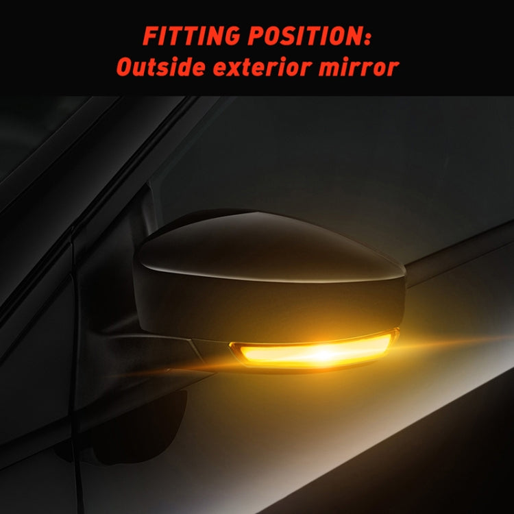 2 PCS D12V / 5W Car LED Dynamic Blinker Reversing Light Flowing Water Turn Signal Light for Ford