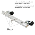 Car Body Chassis Car High Pressure Washing Machine Car Bottom Water Washing Machine 4 Nozzle Cleaner Set, Extension Rod Length: 34cm