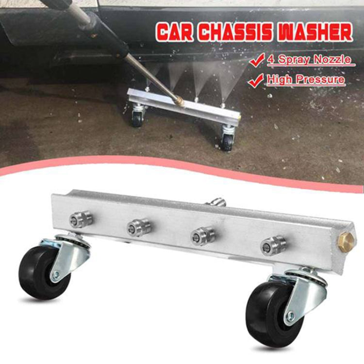 Car Body Chassis Car High Pressure Washing Machine Car Bottom Water Washing Machine 4 Nozzle Cleaner Set, Extension Rod Length: 34cm
