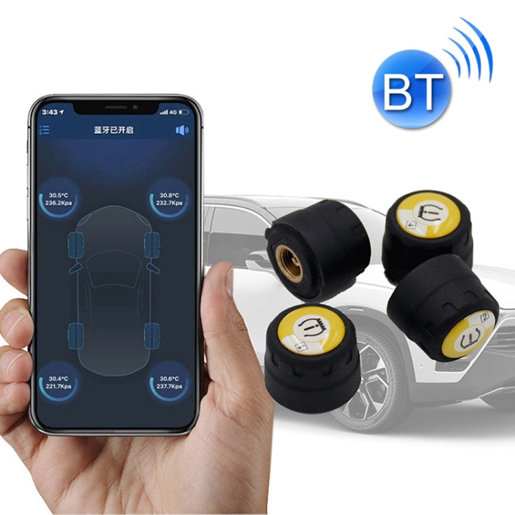 Bluetooth 4.0 TPMS Car External Tire Pressure Monitoring Pressure Detection System