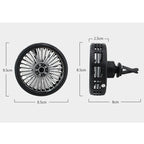 F203A Portable Car Air Outlet Electric Cooling Fan