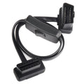 16PIN Car Ultra-thin OBD Diagnostic Extended Cable OBD2 Cable with Switch