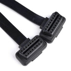 2 in 1 16PIN Car Elbow OBD Diagnostic Extended Cable OBD2 Cable
