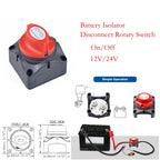 Car Auto RV Marine Boat Battery Selector Isolator Disconnect Rotary Switch Cut