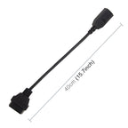 Car 3 Pin to 16 Pin OBD Cable for Honda, Cable Length: 40cm