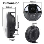 Round LED Motorcycle Headlight Modified Spotlight for Honda