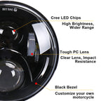 Round LED Motorcycle Headlight Modified Spotlight for Honda