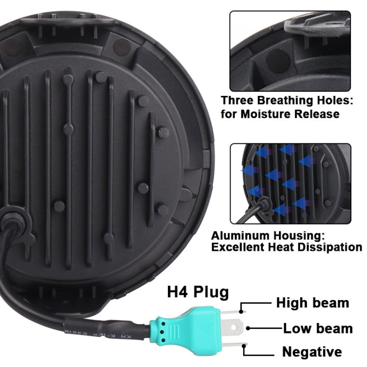 Round LED Motorcycle Headlight Modified Spotlight for Honda