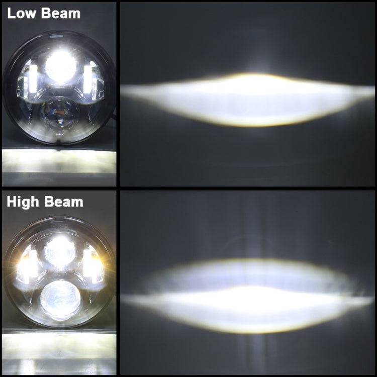Round LED Motorcycle Headlight Modified Spotlight for Honda