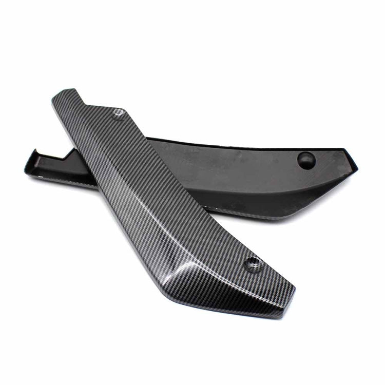 XH-6134 Carbon Texture Car Universal Modified Rear Spoiler Anti-collision Protector Bar Strip Guard Sticker