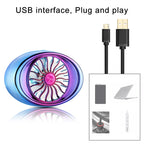 Car Vent Fan Multi-function USB Interface LED Lamp Portable Fan — CRP2631E