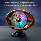 Car Vent Fan Multi-function USB Interface LED Lamp Portable Fan — view 7
