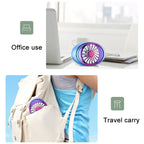 Car Vent Fan Multi-function USB Interface LED Lamp Portable Fan — view 9