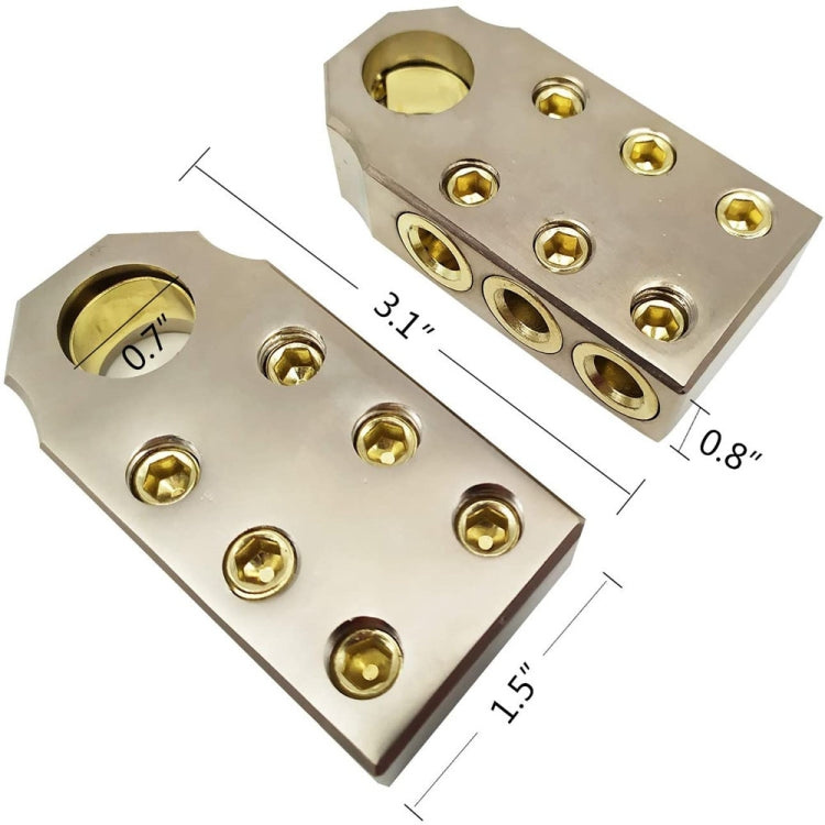 1 Pair Car Audio Modified Battery Connector Lead Acid Battery Terminal Connector