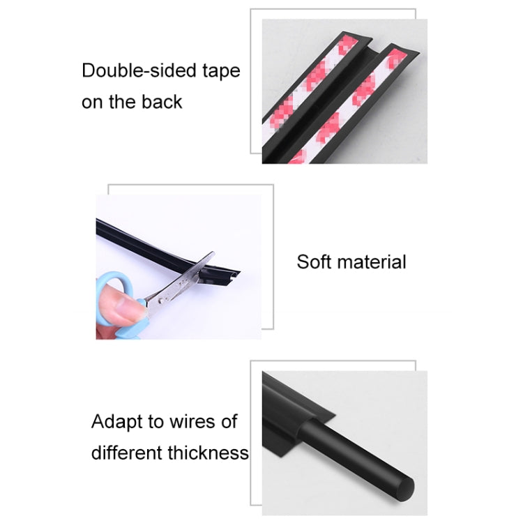 Concealed Car Wire Cover Beam Clamp Set, 4 in 1