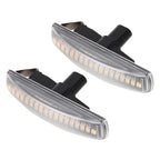 2 PCS DC12V / 3W Car LED Dynamic Blinker Side Lights Flowing Water Turn Signal Light for Land Rover, Amber Light