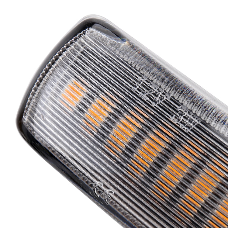 2 PCS DC12V / 3W Car LED Dynamic Blinker Side Lights Flowing Water Turn Signal Light for Land Rover, Amber Light