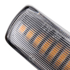 2 PCS DC12V / 3W Car LED Dynamic Blinker Side Lights Flowing Water Turn Signal Light for Land Rover, Amber Light