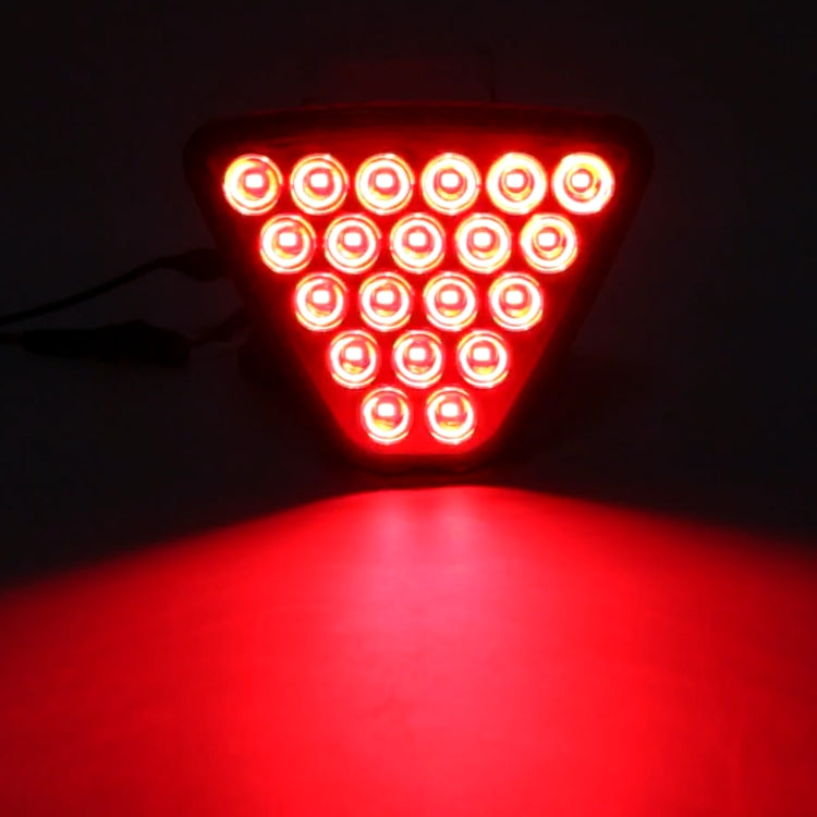 DC12V 1W Car Triangle Highlight Brake Lights Reversing Light with 20LEDs SMD-3528