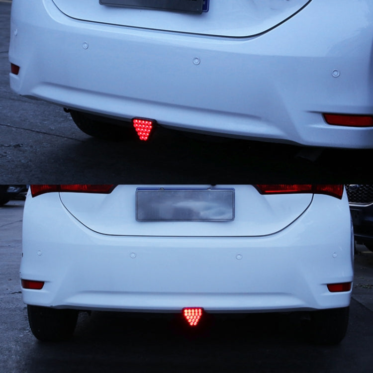 DC12V 1W Car Triangle Highlight Brake Lights Reversing Light with 20LEDs SMD-3528