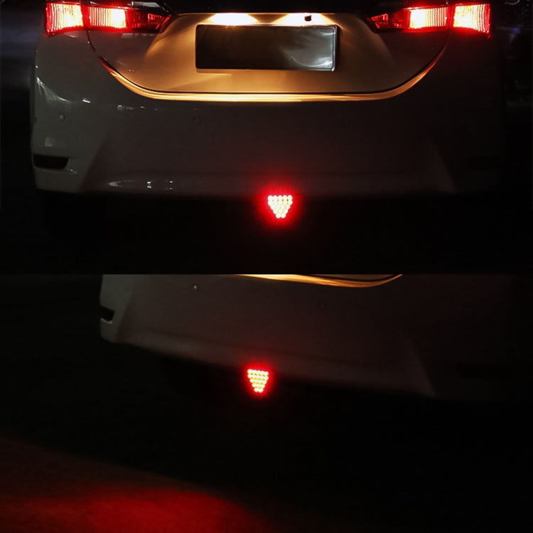 DC12V 1W Car Triangle Highlight Brake Lights Reversing Light with 20LEDs SMD-3528