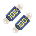 2pcs 36mm DC12-24V / 1W / 6000K / 60LM 15LEDs SMD Car Reading Lamp Dome Light
