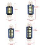 2pcs 36mm DC12-24V / 1W / 6000K / 60LM 15LEDs SMD Car Reading Lamp Dome Light